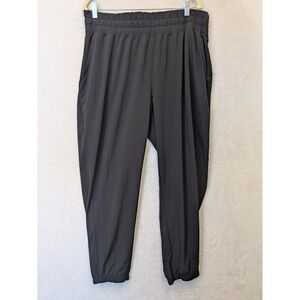 Zella Womens Black Jogger Pants Elastic Waist Pockets‎ Cropped Athleisure XL